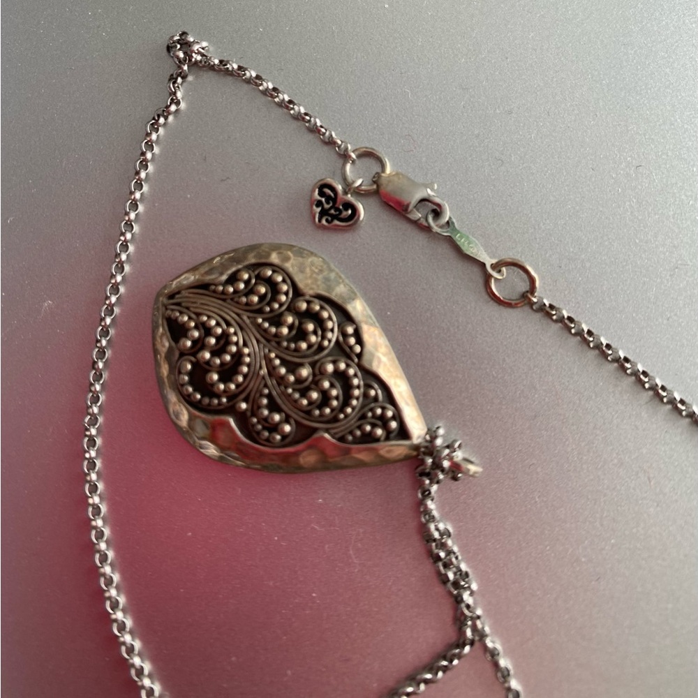 SOLD Lois Hill sterling silver .925 leaf necklace
